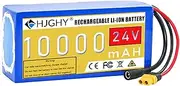 HJGHY DC 24V Lithium Battery Pack 24V 10000mAh 12000mAh 15000mAh 20000mAh 25000mAh 30000mAh Rechargeable Li-ion Backup Battery for LED Light Strips Camera Audio,24v 10000mah