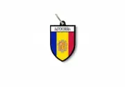 keychain key chain ring flag national souvenir shield andorra