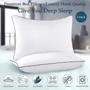 Bedding Pillows Family Hotel Quality 2/4/6 Pack Pillow Bed Medium Firm All Size