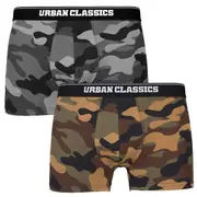 Urban classics - Boxer shorts briefs 2-Pack camo Wood Camo / dark Camo M