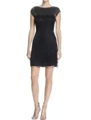 Aidan Mattox - Beaded Chiffon Short Dress - $440 - Size 4