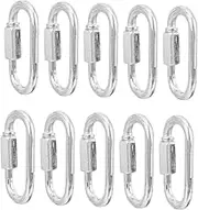 ELAYARD Locking Quick Links Iron Chain Connectors for Outdoor Camping High Strength Secure Connections Climbing Gear