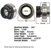 WN-JD9431-PEX Ball Bearing Fits International/CaseIH 1420 1440 1460 1470 1480