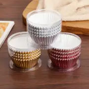 100X DIY Birthday Metallic Cake Baking Cup Tray Box Cupcake Muffin Tool Wedding