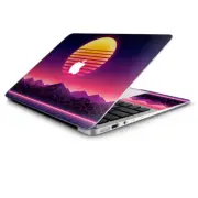 Skin Wrap for Macbook Air 11 inch 80s techno sunset