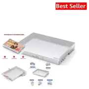 Nonstick 18" x 12.5" Grill Griddle with Grease Trough for Perfect BBQ Cookouts
