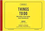 HIGHTIDE Planner, 2023, Starts October 2022, Penco Monthly Planner, B6, Yellow, Monthly (23NP2)