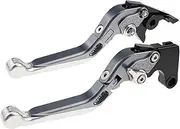 Motorcycle Brake Clutch Levers,For H-ONDA CBR125R 2011 2012 2013 2014 2015 2016 2017 2018 2019 2020 CNC Motorcycle Folding Extendable Clutch Brake Levers Aluminum Brake Clutch Levers