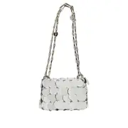 [RABANNE] RABANNE Sparkle Disc Nano bag Woman One Size One Size Silver