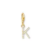 Buy Charm Pendant letter K gold plated by Thomas Sabo online - THOMAS SABO Australia