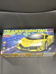 Yellow RC Car, Transforming Robot RC Cars for Kids Toys, 2.4Ghz 1
