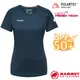 【瑞士 MAMMUT 長毛象】Sertig Polartec 女短袖圓領登山快乾排汗衣/1017-00140-5975 海洋藍/黑