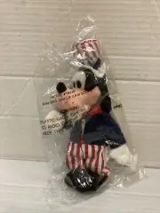 Disney Exclusive Bean Bag Uncle Sam Goofy Patriotic 9" Plush Stuffed Beanie