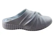 Comfortflex Mandy Womens Comfortable Closed Toe Open Back Mules - White