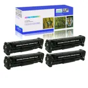 4 PACK- Black CE320A 128A Toner for HP Color Laserjet Pro CP1525N CM1415FN MFP