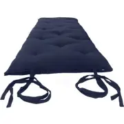 Twin Traditional Japanese Floor Rolling Mattress, Shiki Futon 3 x 39x 80 Navy