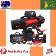 X-BULL 4WD Recovery Kit Kinetic Recovery Rope With 14500LBS Electric Winch 4X4