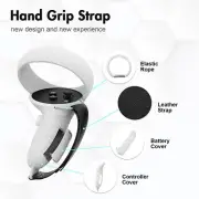 For Quest 2 VR Headset Controllers Handle Battery Cover Grip Strap Accessories