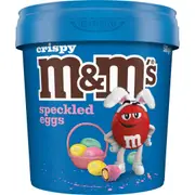 M&Ms Crispy Speckled Chocolate Easter Eggs Bucket 500g
