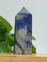 717g Natural Lapis Lazuli Quartz Obelisk Crystal Tower Wand Point Reiki Healing