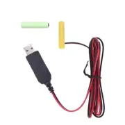3V AAA Eliminators,USB Power Supply to 2pc 1.5V Batteries Eliminate