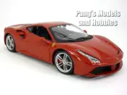 Ferrari 488 GTB - 2015 - 1/24 Scale Diecast Model by Bburago - RED