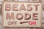 VELCRO® BRAND Fastener Morale HOOK PATCH Beast Mode ON OFF CYT 3x2"