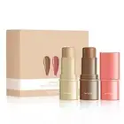 Blusher Face Brighten Concealer Stick Contour Highlighter Glow Makeup 3 pcs(box)