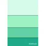 NOTEBOOK: SIMPLE AND ELEGANT EYE PLEASING COLORFUL NOTEBOOK COLORS: SCANDAL-MAGIC MINT-DOWNY-MOUNTAIN MEADOW/LINED AND NUMBRED N