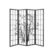 Artiss 4 Panel Room Divider Screen 174x179cm Bambo
