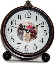 Mantel Clock Table Clock,Mute,Desk Decoration Clock Living Room Mantel Clock Office,Alarm Clock Aqiong
