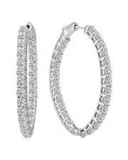 14K 5.00 ct. tw. Lab Grown Diamond Hoops