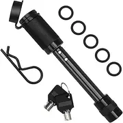 Daseeme 5/8'' Hitch Locking Pin with Keys Spring Clip 5 Rubber O-Rings Set for Heavy-Duty Trailer