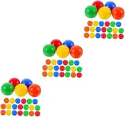 JOINPAYA 3sets Balls Set Plastic Party Game Balls Openable Feature for Raffle Drawings DIY Craft Home Decorations 25pcs*3