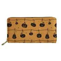 在飛比找ETMall東森購物網優惠-Halloween ladies wallet PU zip