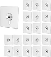 30 Pcs Drill Free Adhesive Hooks,Picture Hangers Without Nails, Nail Free Wall Hangers, Wall Hooks Adhesive for Hanging for Kitchen, Bathroom, Home