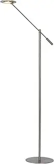 [LUCIDE] Floor Reading lamp, Metal, 9 W, Satin Chrome