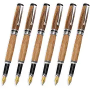 Classic Fountain Pen Kit, Chrome Finish, 6 Pack, Legacy Woodturning