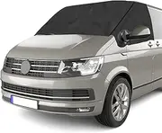 CICMOD Windscreen Cover for T6, Anti Frost Ice UV Dust Window Front Cover Windscreen Sun Protection Thermal Mats for V-W Motorhome Waterproof 600D