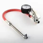 AIR TIRE INFLATOR WITH DIAL GAUGE DUAL CHUCK TIRE BALL BIKE INFLATOR