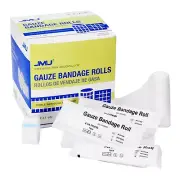 24 Rolls Sterile Gauze Bandage Rolls 4"x4.1 Yards w/ 2 Medical Tapes First Aid