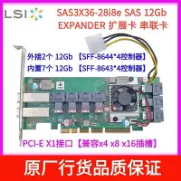 在飛比找Yahoo!奇摩拍賣優惠-熱銷 LSI SAS3x36-28i8e 36口expand