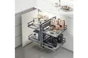 HIGOLD Diamond PRO Show Hand Magic Corner II Pull Out Kitchen Storage - Fits 900mm Blind Corner