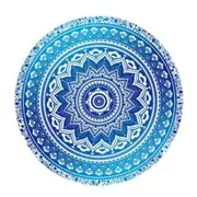 Bohemian Indian Mandala Beach Cover Round Tapestry Picnic Blanket Mat Yoga 150cm