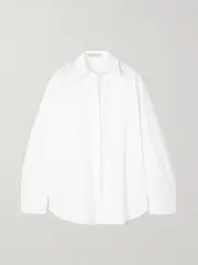 [Valentino Garavani] Valentino Garavani - Oversized Cotton-poplin Shirt - White - IT42 IT 42 White