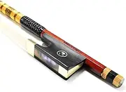 Pernambuco Violin Bow 4/4 Size 810V VingoBow Concert Level Brass Alloy Fitted Straight Stick Great Balanced Parisian Eyes Ebony Frog 4 4 Full Sweet Sound Natural Horse Hair Fast Response