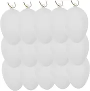 ERINGOGO 24pcs Unfinished Plastic Eggs for Easter DIY Safe Graffiti Egg Playthings for Holiday Decor Classroom Crafts for Home and Party Decorations