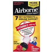 AirBorne, Immune Support Supplement, Very Berry, 64 Chewable Tablets