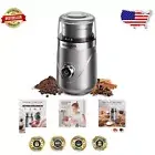 Electric Coffee Grinder 2.0 - Adjustable Herb and Spice Grinder with Stainles...
