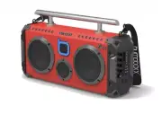 BUMPBOXX Flare6 Red Bluetooth Boombox Wireless Rechargeable Battery Speaker